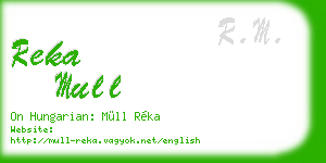 reka mull business card